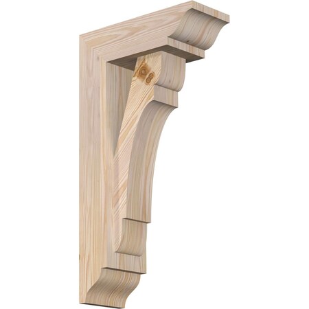 Olympic Traditional Smooth Bracket W/ Offset Brace, Douglas Fir, 5 1/2W X 14D X 26H